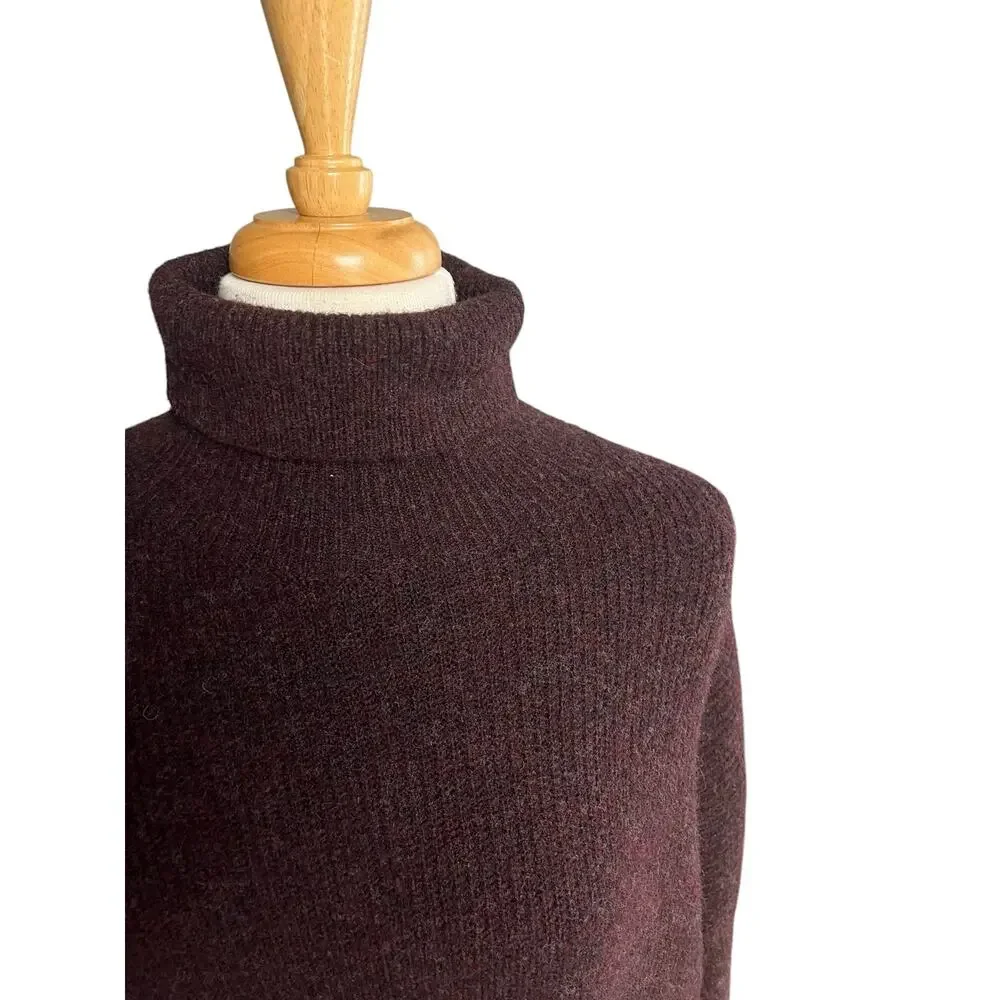 NWT Molly Bracken x La Collection Brown Ribbed Turtleneck Sweater XL Casual